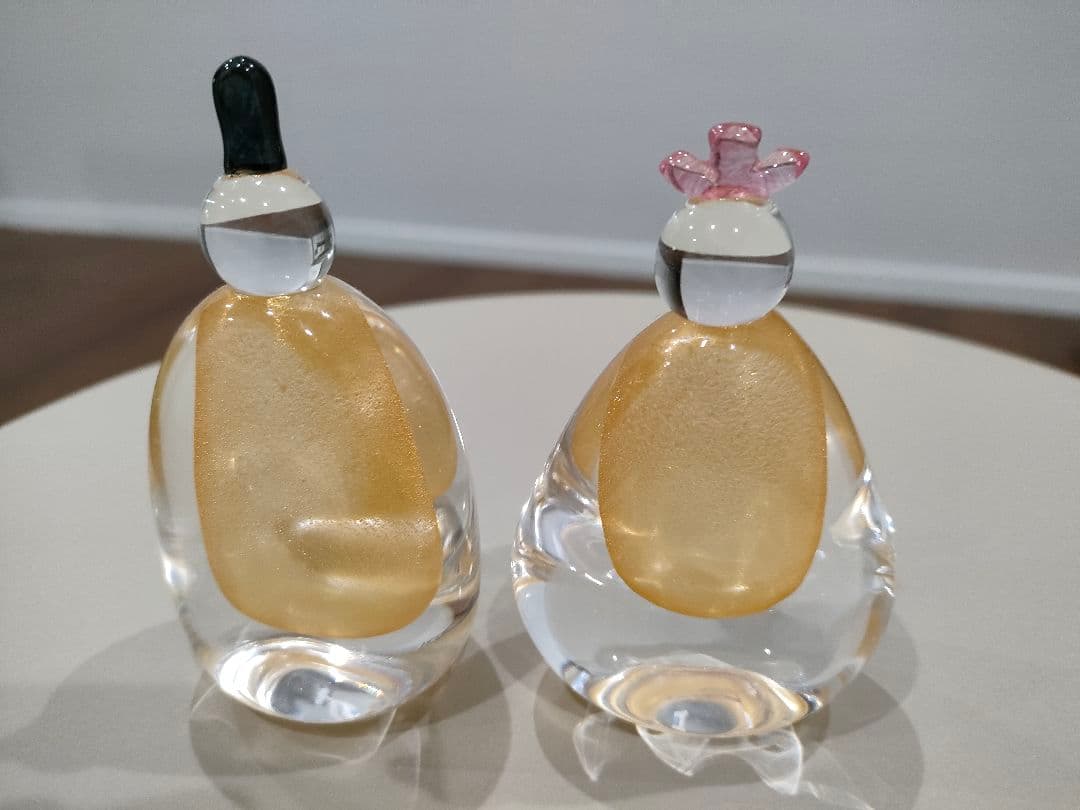 硝子屋 PRATO PINO 雛人形 ガラスオブジェ