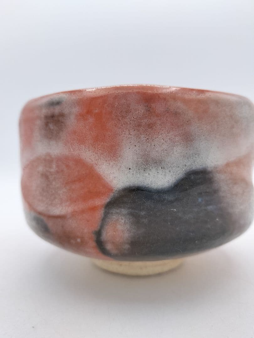 c657 茶碗 赤楽 銘『無事』紫野 寛州箱書 伊藤一楽 木箱 茶道具 古物