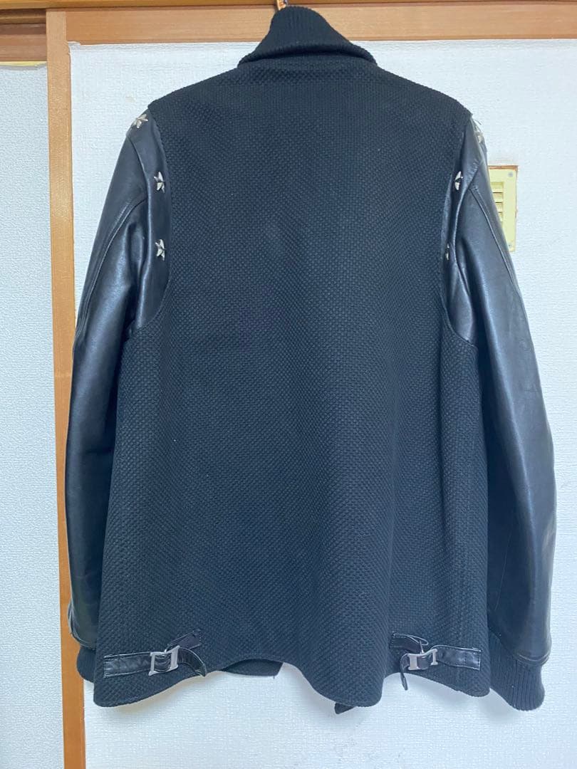 crimie ブラック スタジャン レザー メッシュ