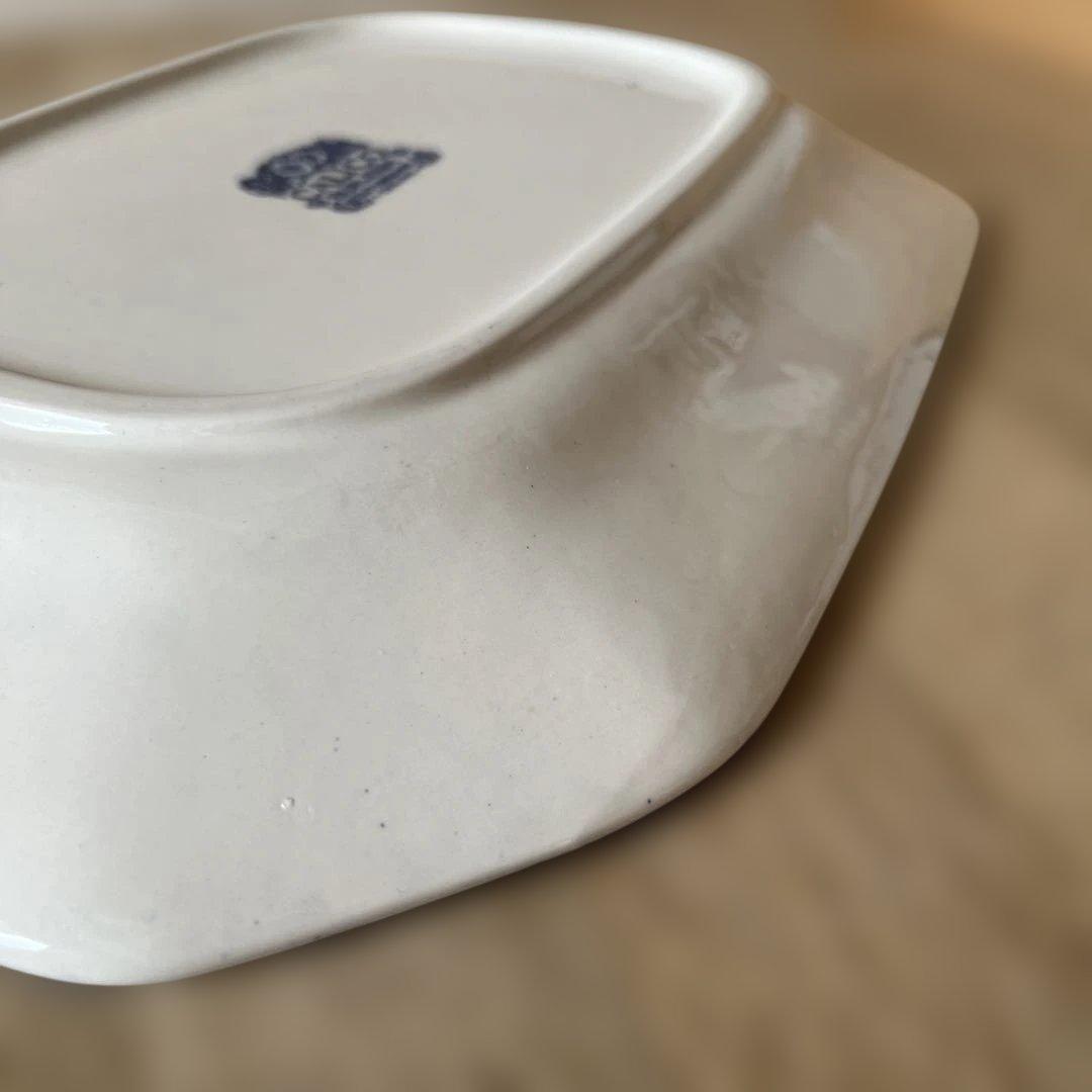 バーレイ社 ブルーキャリコ スクエアプレート