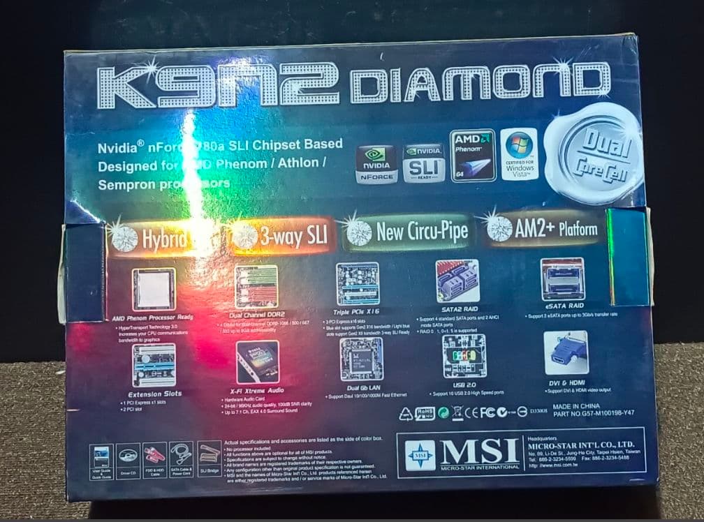 【希少 フルセット】MSI K9N2 780a SLI AM2+ SLI