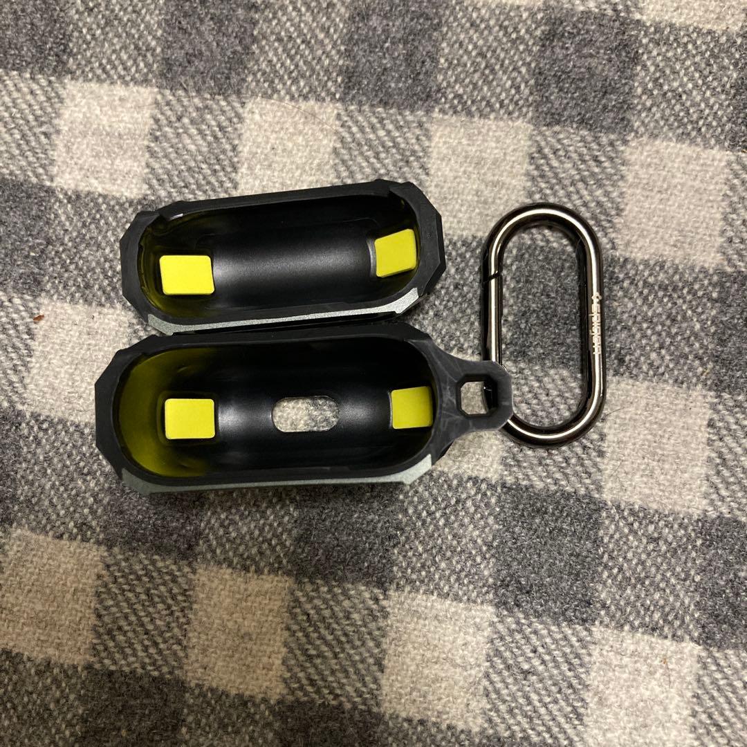 Airpods 3ケース ワイヤレス充電 対応 カラビナ付　ミリタリー・グリーン