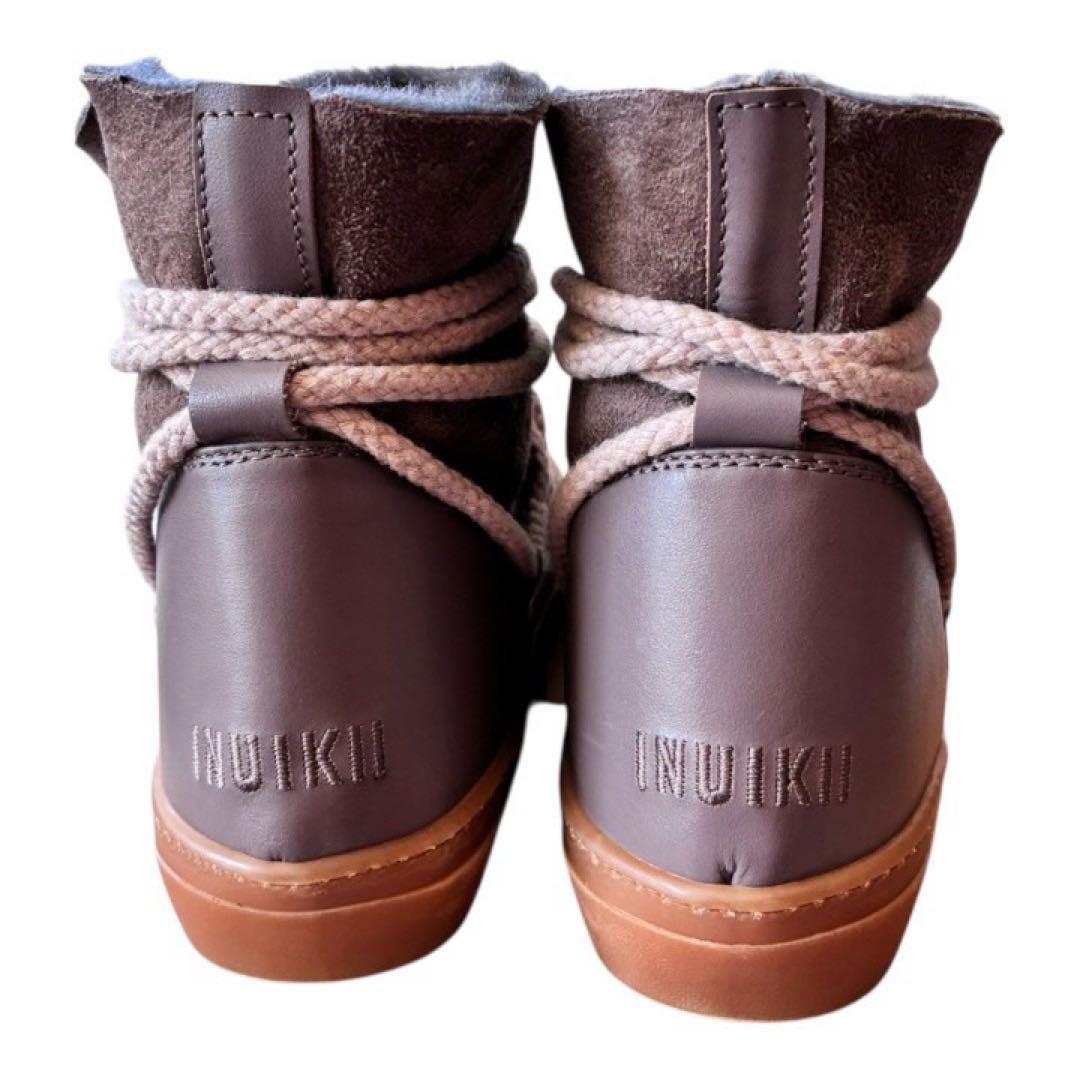 新品タグ付き✨ INUIKIIイヌイキムートンブーツチャコールグレー36裏ボア