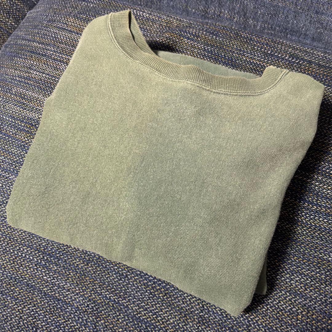 【良品】チャンピオン 90s 刺繍タグ 目無し リバースウィーブ USA製 緑