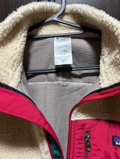 パタゴニア レトロX　ベスト　ナチュラル赤　Sサイズ