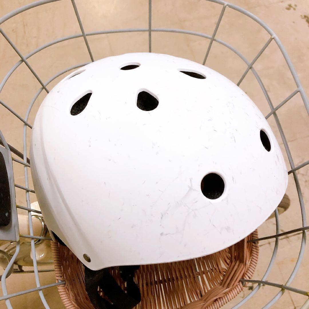 フェリーク ジュニア 自転車24インチ アンティークホワイト ヘルメット付き