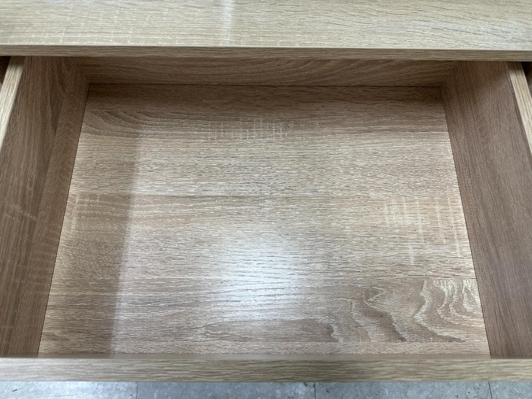 LOWYA　シェルフ　4段引き出し付き　ベージュ