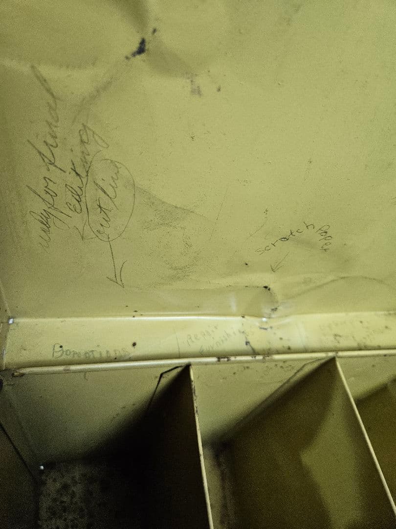 USヴィンテージ 1940-60’s ブリキのファイルケース Richfield