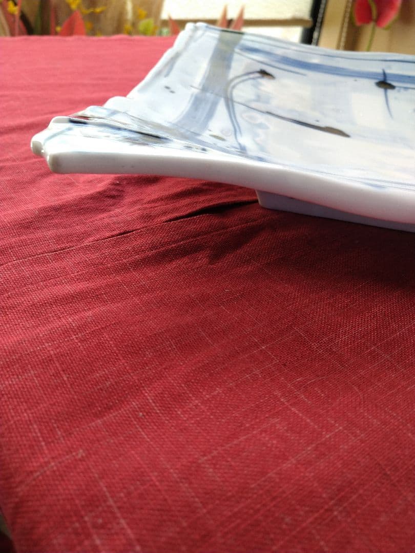 ♦ブロが選ぶ【高級皿・人気の美濃焼・ 庄右ェ門作】デザイン【扇型超特大皿】１皿