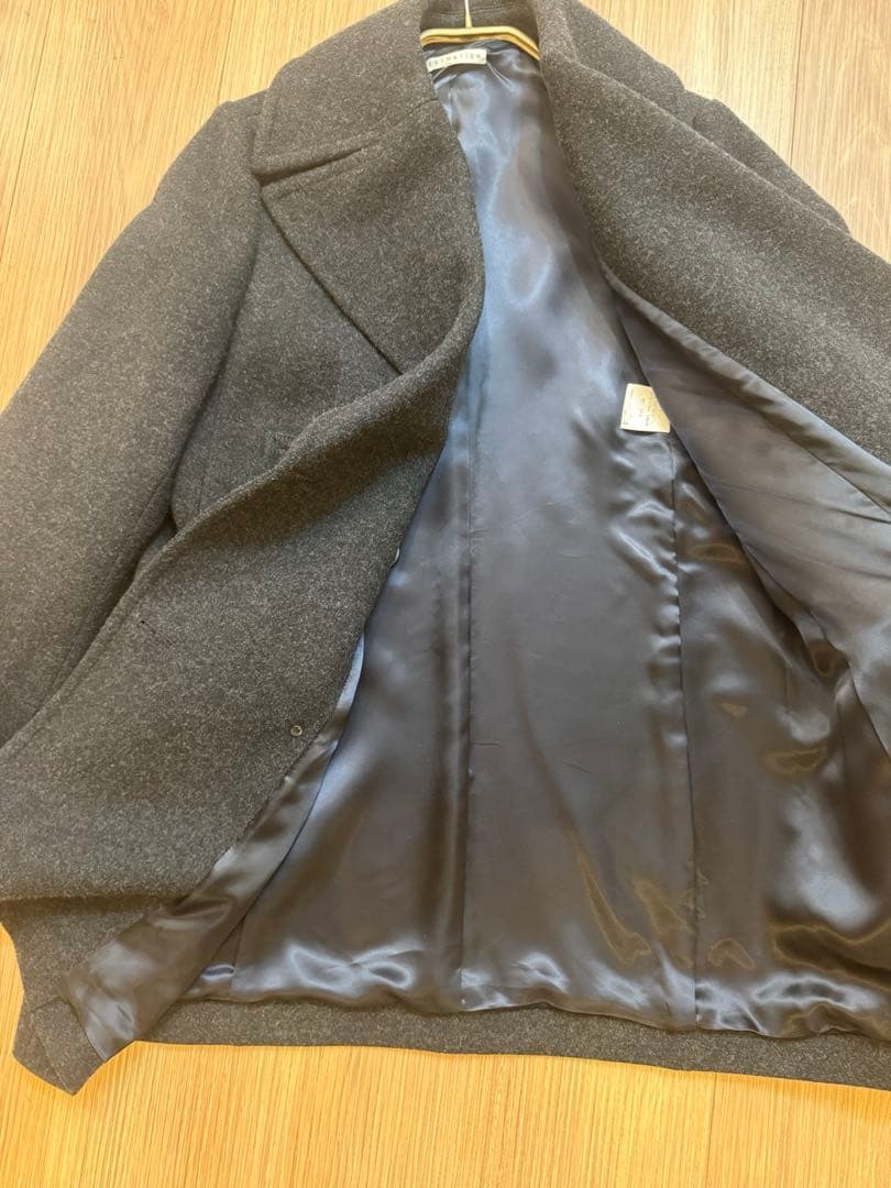 1月31日まで！ESTNATIONエストネーションダブルポケットピーコートウール