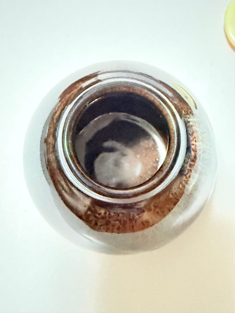 唐物　茄子茶入 茶器 茶入 陶器 茶道具 仕覆付　龍村美術織物製、円文白虎朱雀錦