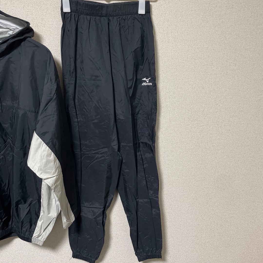 ミズノ(MIZUNO) サウナスーツ 減量着 ブラック×シルバー Mサイズ