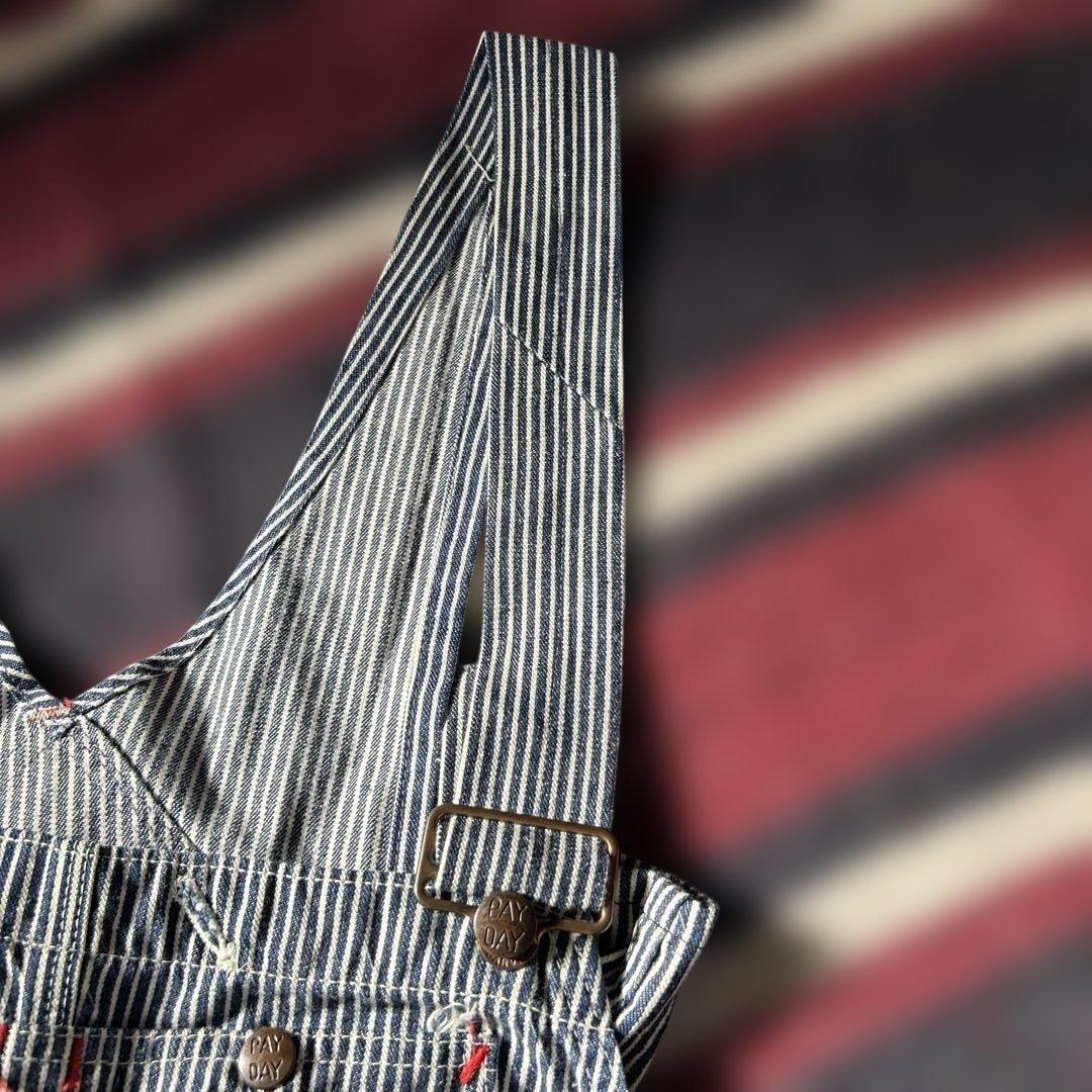 PAY-DAY ヒッコリーストライプオーバーオール