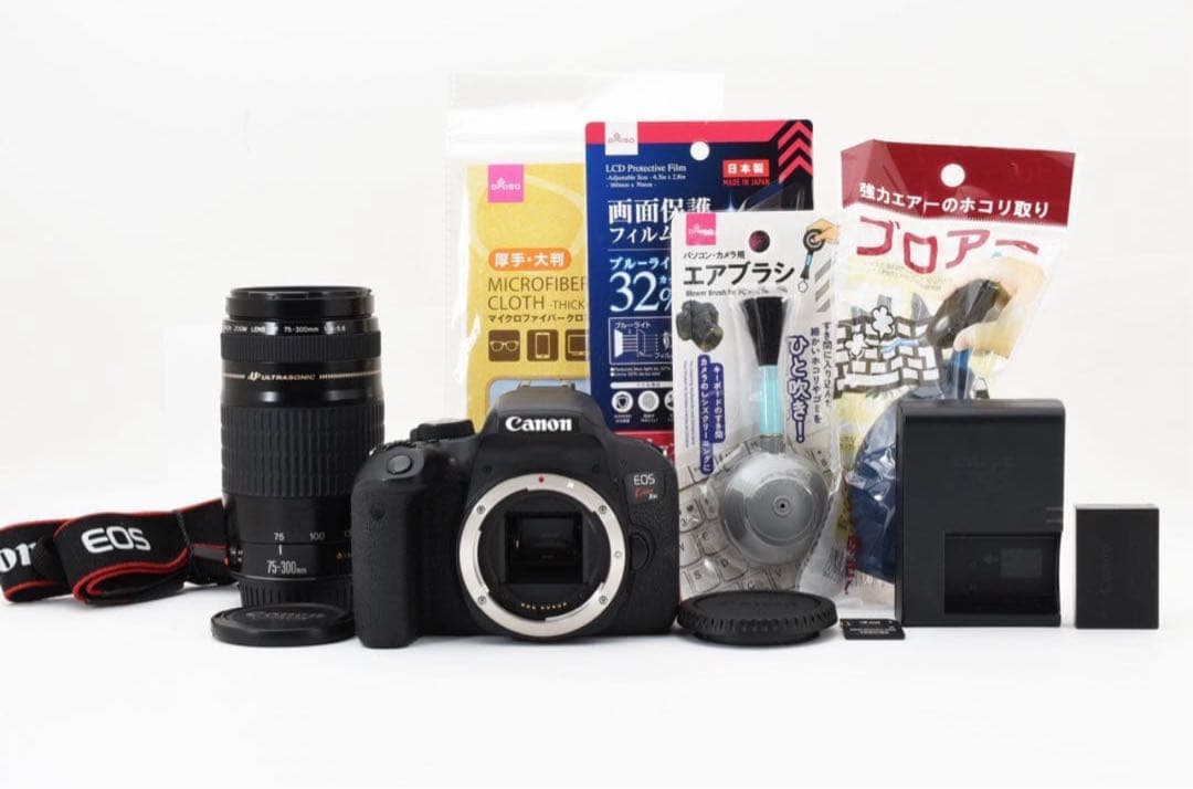 一眼レフカメラ/Canon EOS Kiss X9i望遠レンズセット