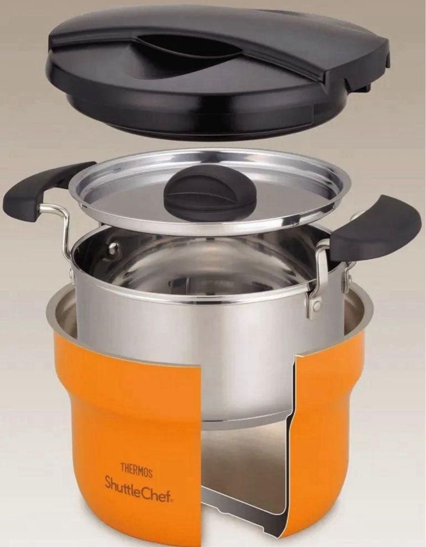 【新品】THERMOS 真空保温調理器 シャトルシェフ 1.6L アプリコット