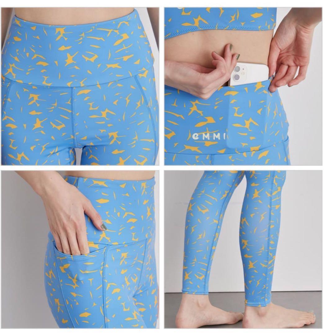 ■新品■emmi yoga エミヨガ　トップス&レギンス　上下セット　7-9号