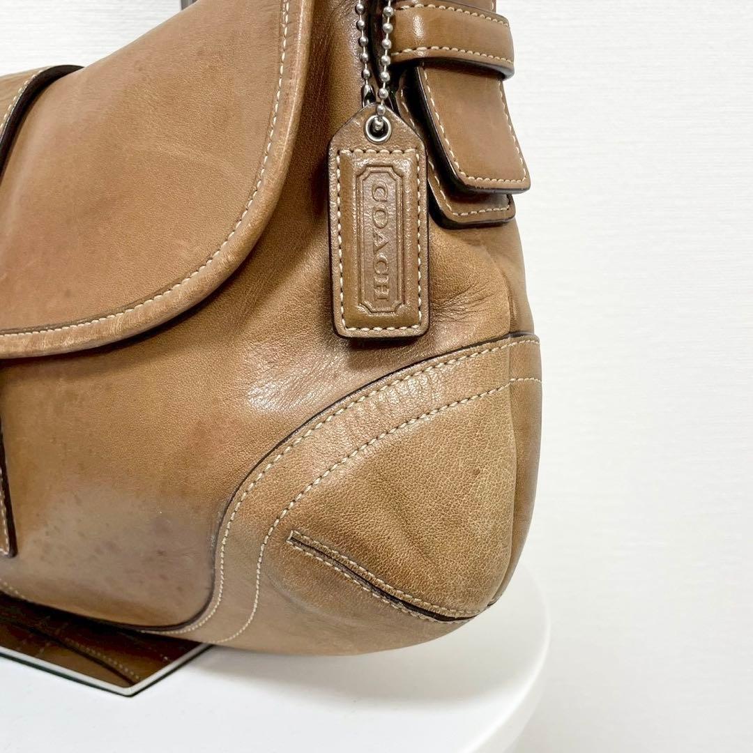 y2k❤️ COACH ソーホー レザー フラップ ショルダーバッグ
