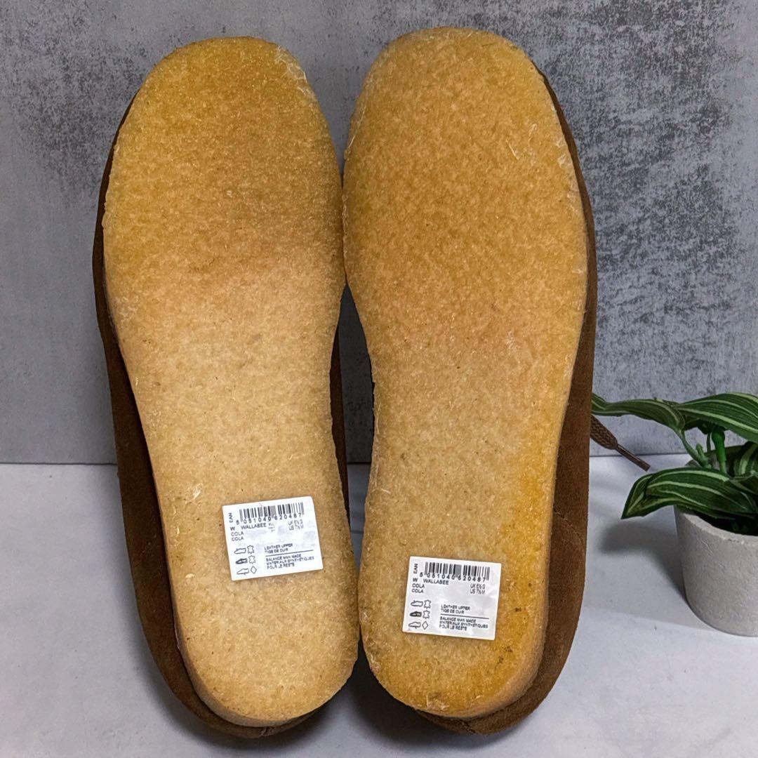 試着のみ クラークス ワラビー 本革 ブラウン スエード 定番モデル ショート丈