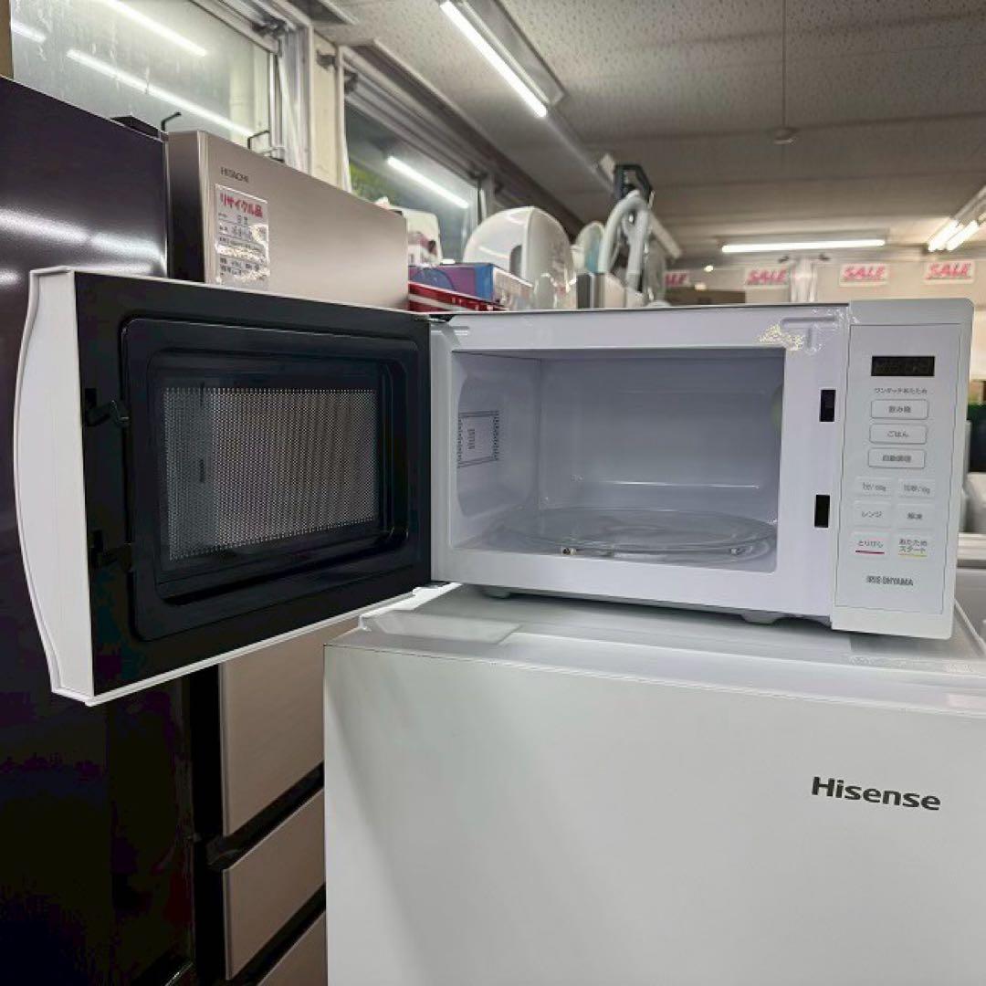 地域限定配送無料　家電3点セット　冷蔵庫　洗濯機　レンジ　ハイセンス　アイリス