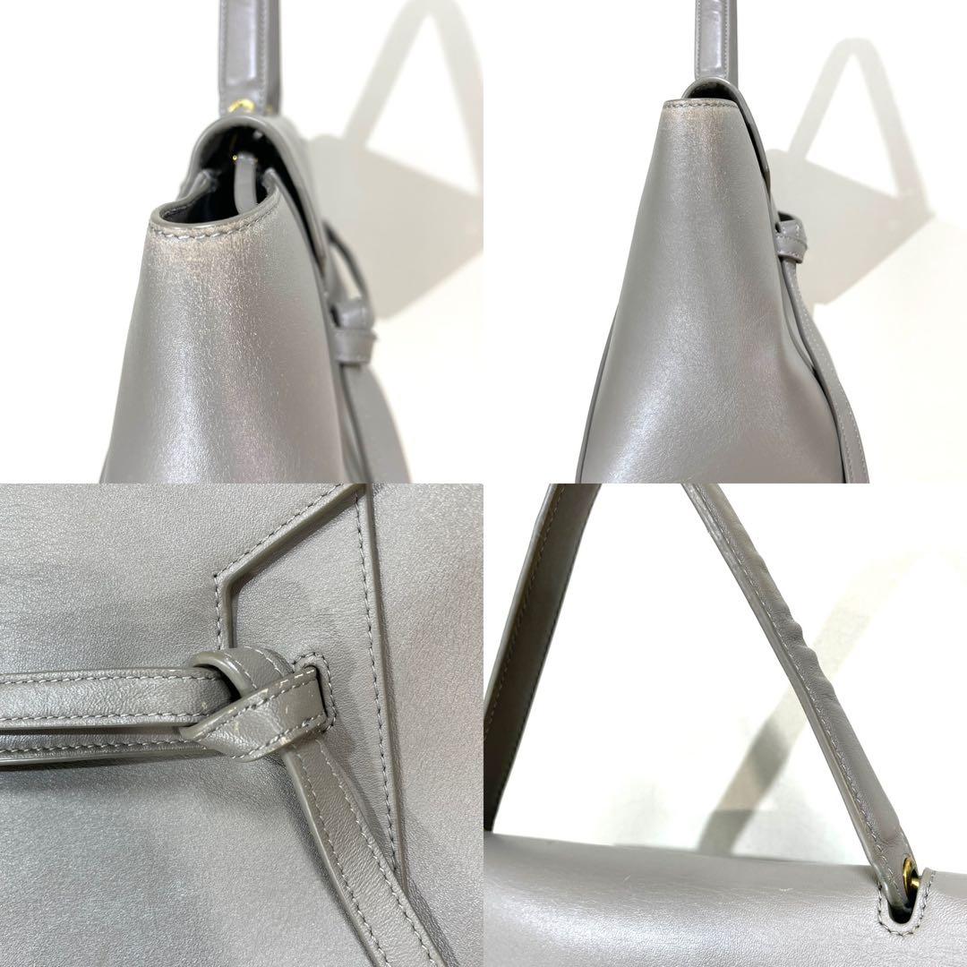 659 イタリー製 CELINE セリーヌ レザー ベルトバッグ ベルト付