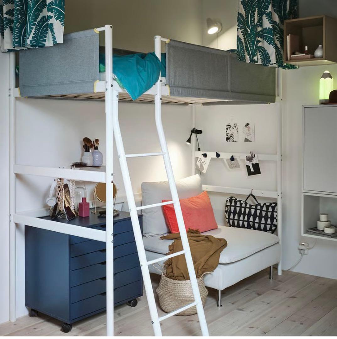 【引取限定】IKEA VITVAL イケア ロフトベッド-東京都心