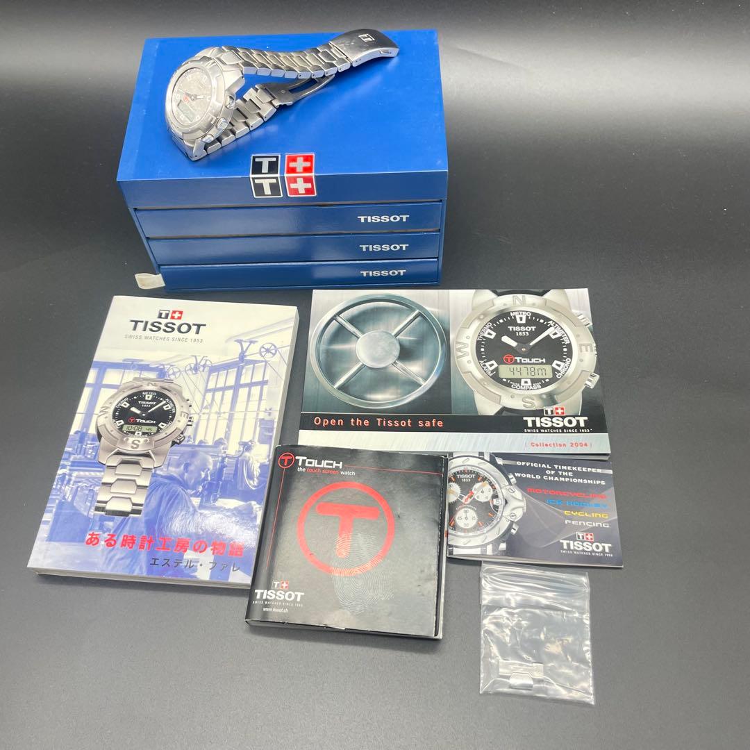 ◯ TISSOT ティソ TTOUCH 1853 シルバー 腕時計 不動品