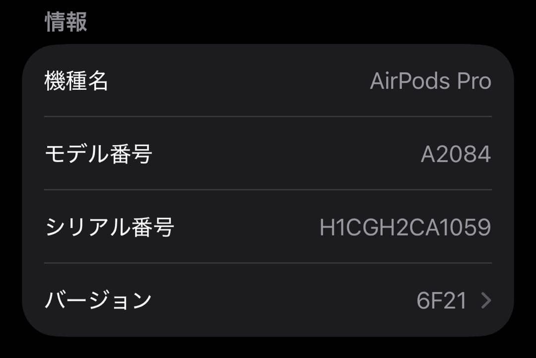 AirPods Pro 本体のみ