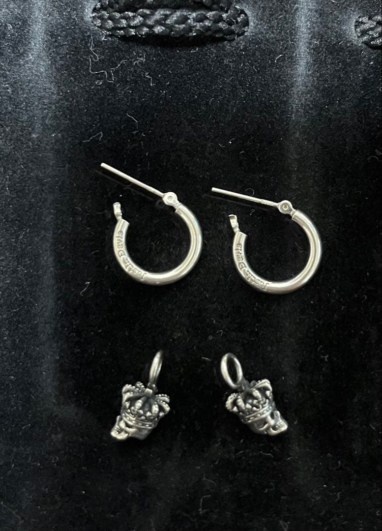 ジャスティンデイビス　スカルリングピアス