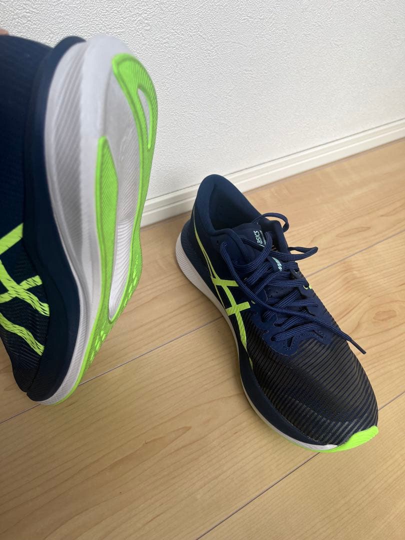 ASICS MAGICSPEEDネイビー/ライム　マジックスピード3 26.5