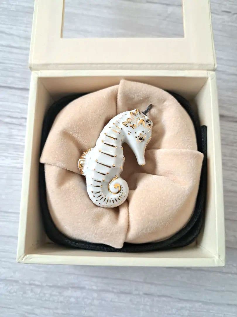 【マイセン】新品未使用　タツノオトシゴ ペンダント　MEISSEN