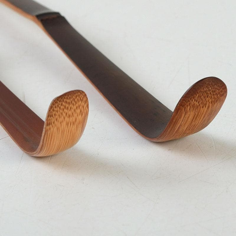 もっくん　利休茶杓　一双　銘『泪写』　小堀卓巌書付　共筒共箱　Z　9748