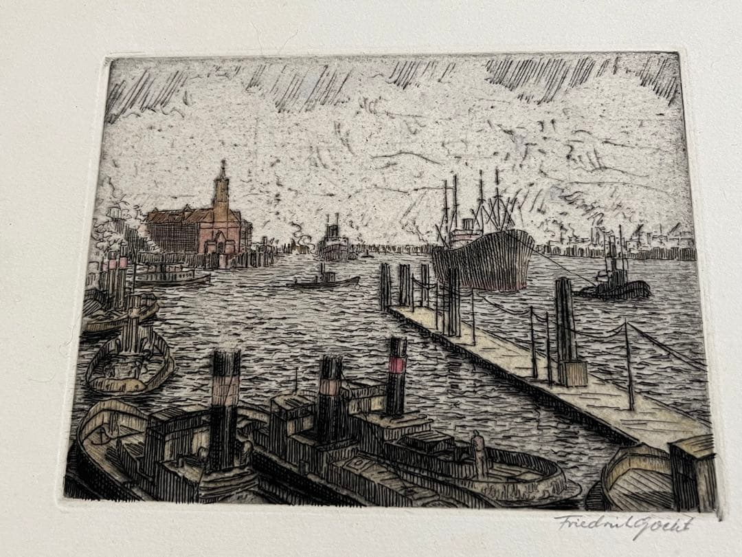 版画　ウィーン サンシュテファン寺院