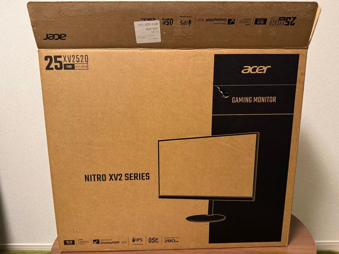 ゲーミングモニター　acer NITRO XV252Q zbmiiprx