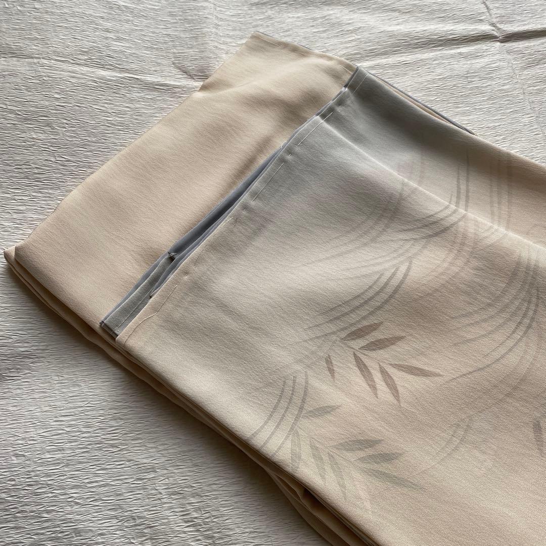 mshi【しつけ付き】付け下げ 象牙色〜薄水色 身丈154 裄丈61