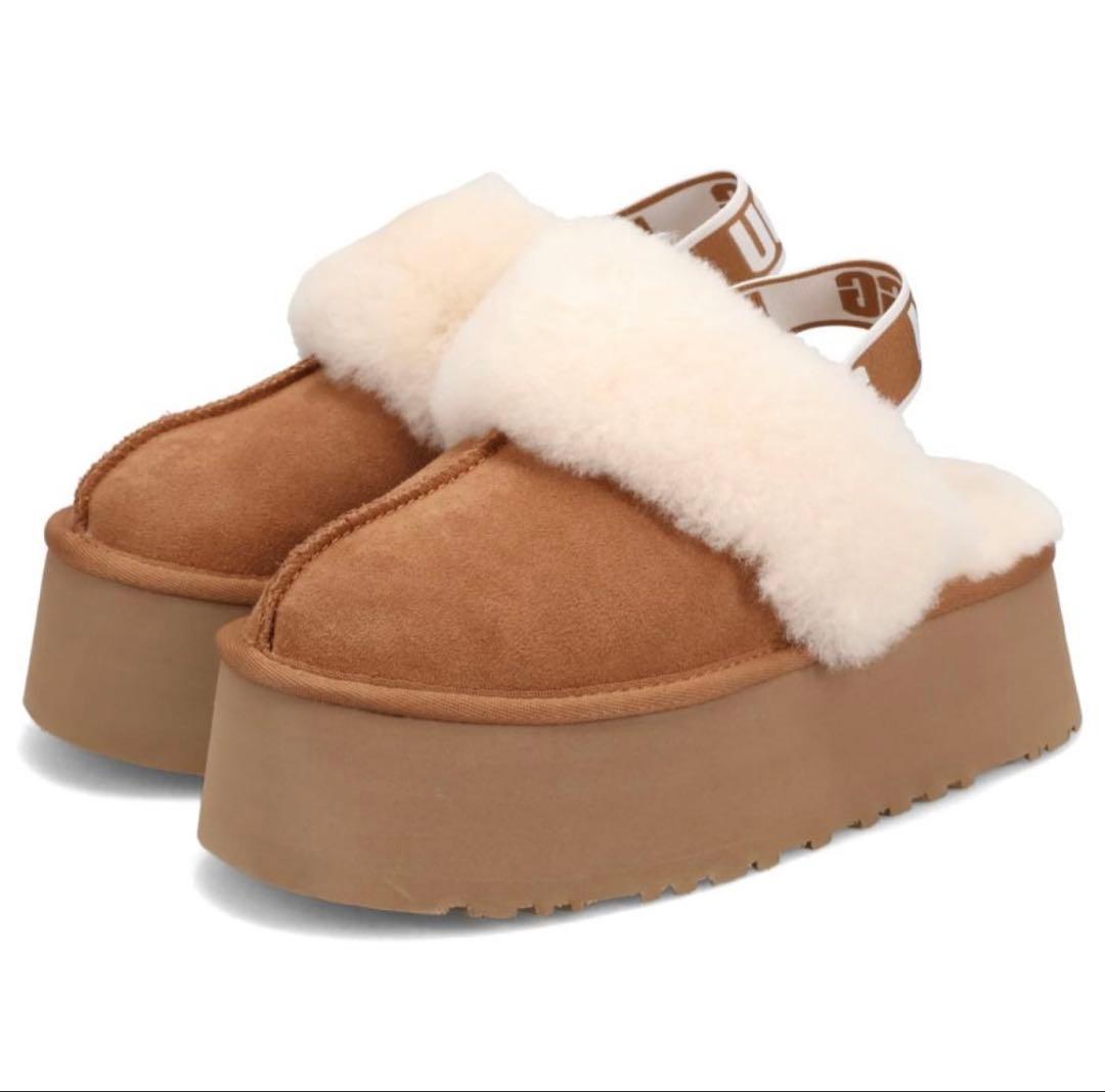UGG レディース プラットフォームサンダル ブラウン　チャスナット　厚底
