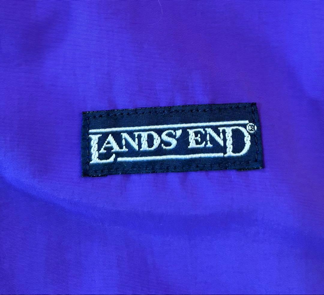 LAND'S END 刺繍ロゴ　裏地フリース　ウォームアップジャケット