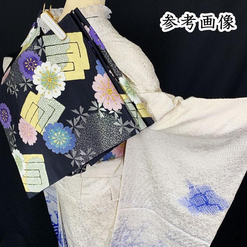 507z25☆中振袖 総絞り 天洋高級着物☆しつけ付美品 成人式結婚式 十三参り