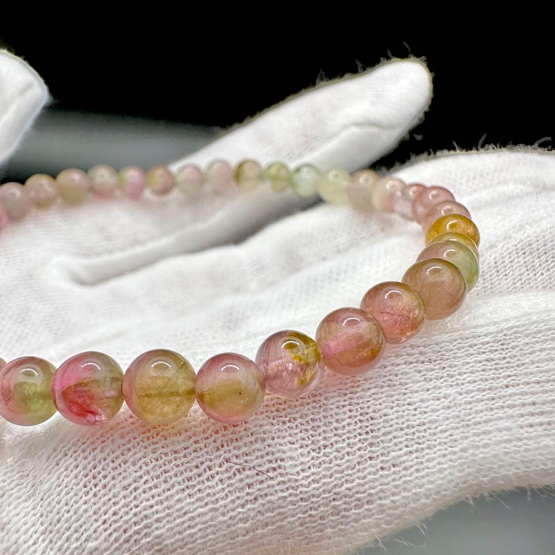 バイカラートルマリン　ブレスレット