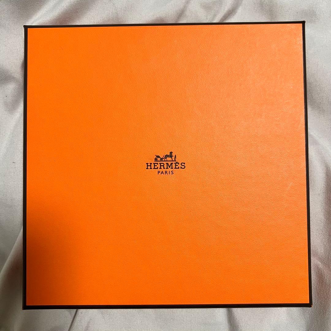 新品未使用タグ付き　HERMES エルメス オレンジ 馬シルエット タオル