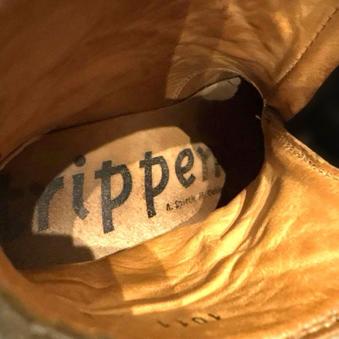 Trippen トリッペン レザーショートブーツ 23cm ベルクロ 切り替え式