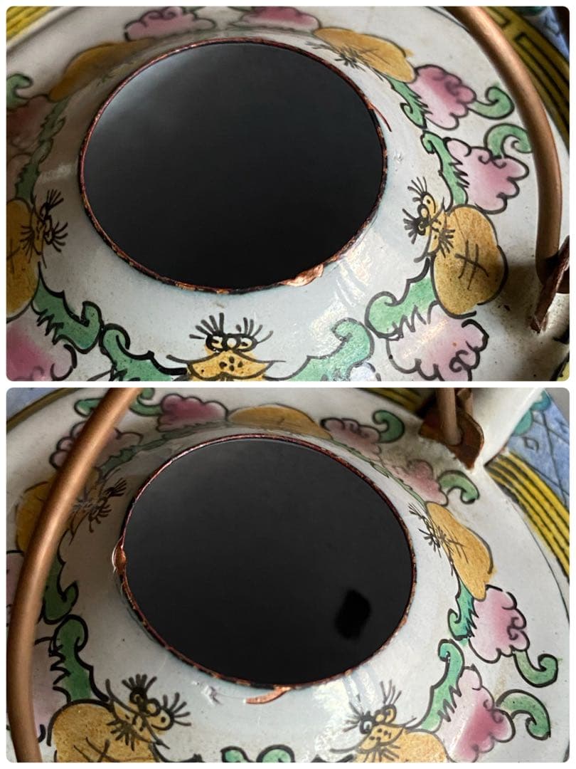 【中国・大明宣徳】美人画／六角酒器・ちろり