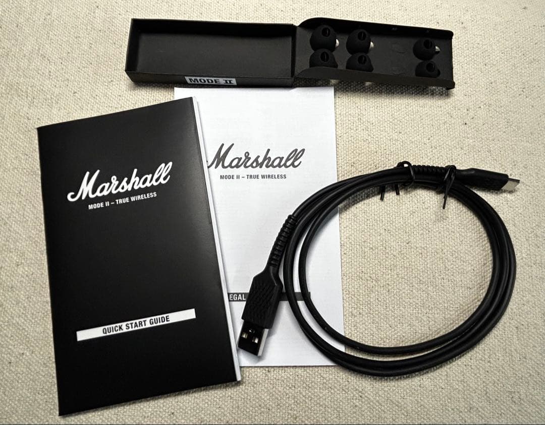 Marshall ワイヤレスイヤフォン MODE Ⅱ BLACK