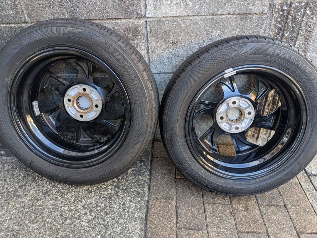 ダイハツ タントカスタム 純正14インチ アルミホイール タイヤ セット