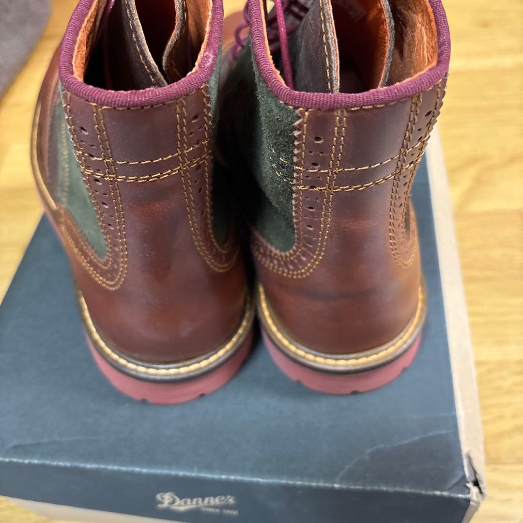 Danner ブローグデザインブーツ ブラウン・グリーン
