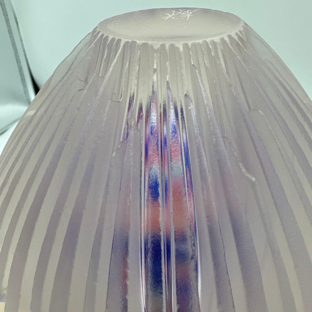 江戸切子作家　山田輝雄　作ガラス花器　オブジェ　伝統工芸　アート　インテリア