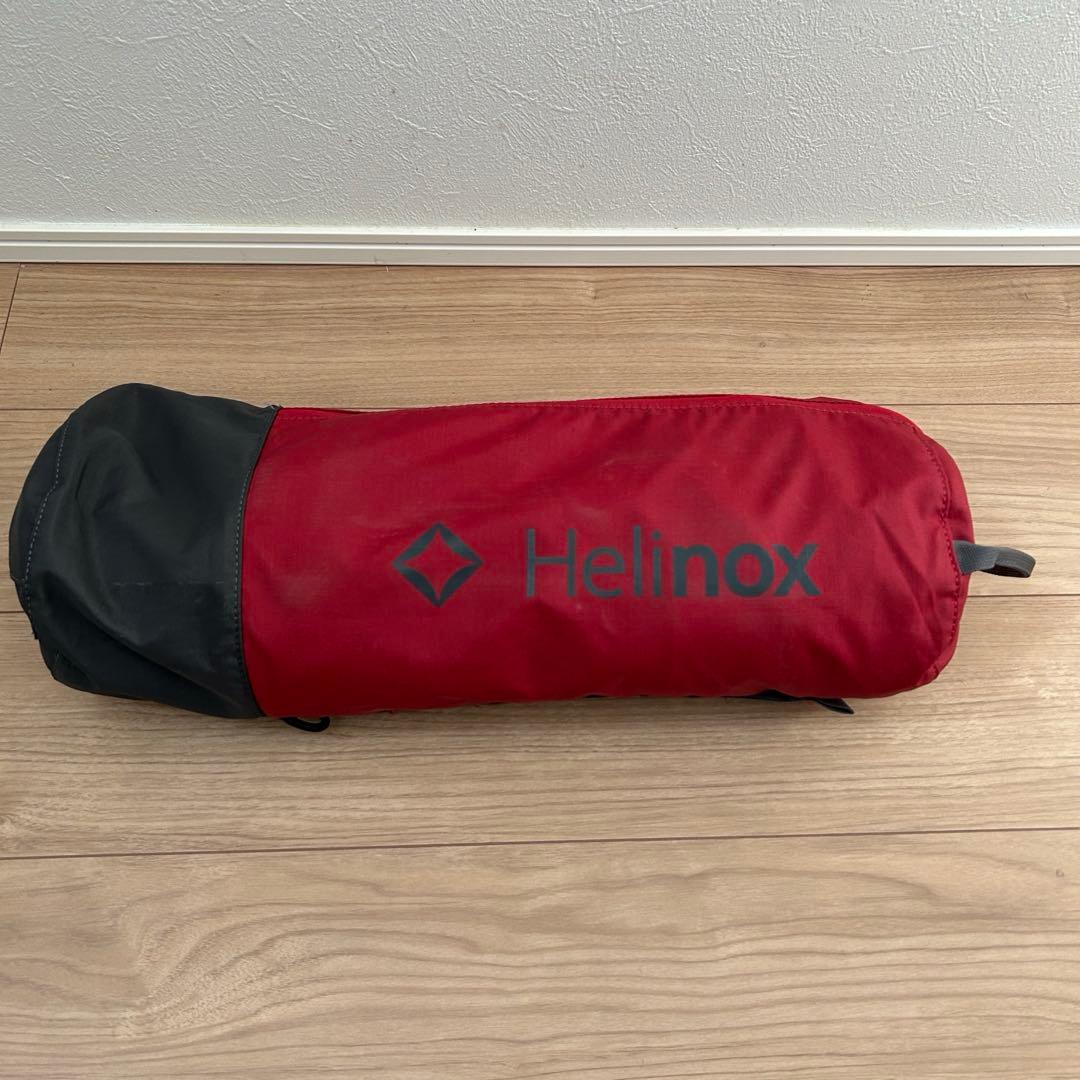 希少色 Helinox サバンナチェア スカーレット/アイアンブラック