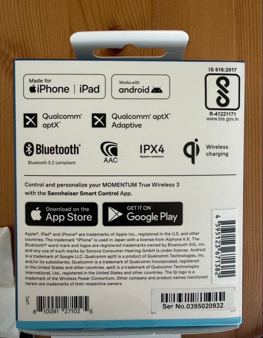 イヤホン SENNHEISER Momentum True Wireless 3