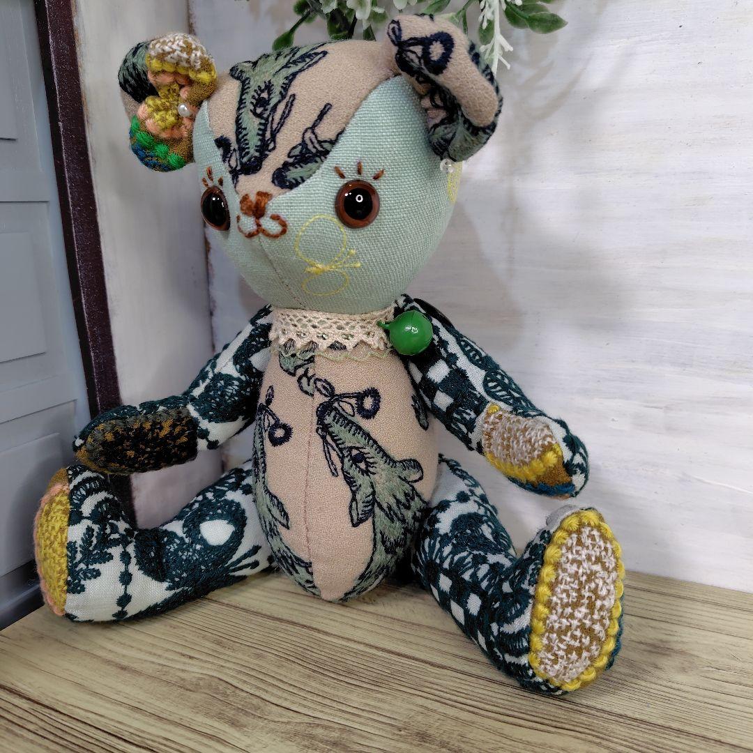 デ*コ様 【オークションです】ミナペルホネン＊ハンドメイド＊ぬいぐるみ＊テディベ