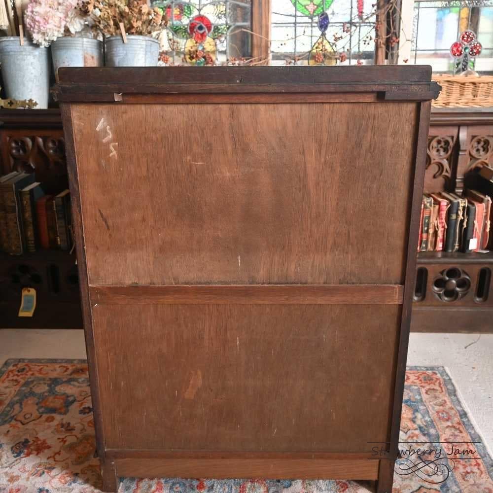 L3710-97 英国アンティーク オーク チェスト 5段 引き出し 収納 什器