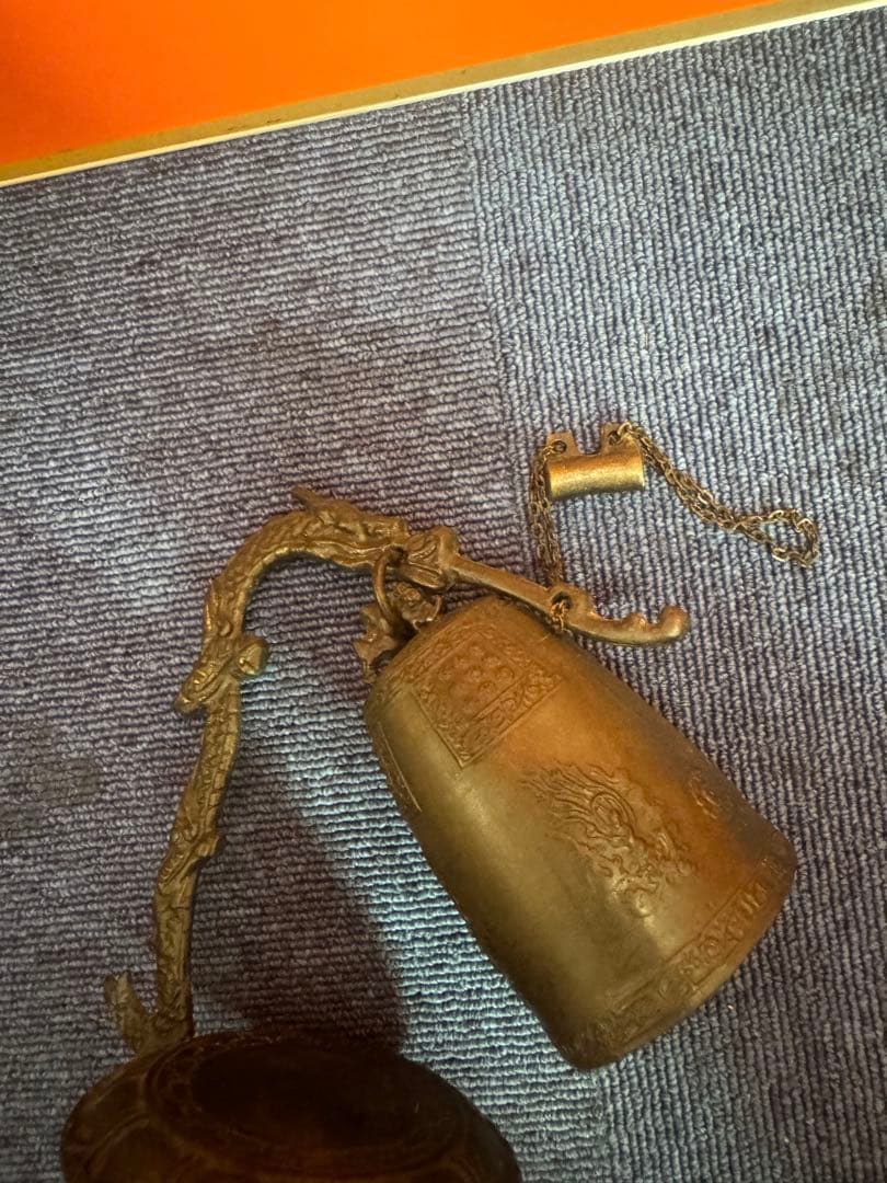 1820  伝統工芸　銅器　龍文　吊り鐘